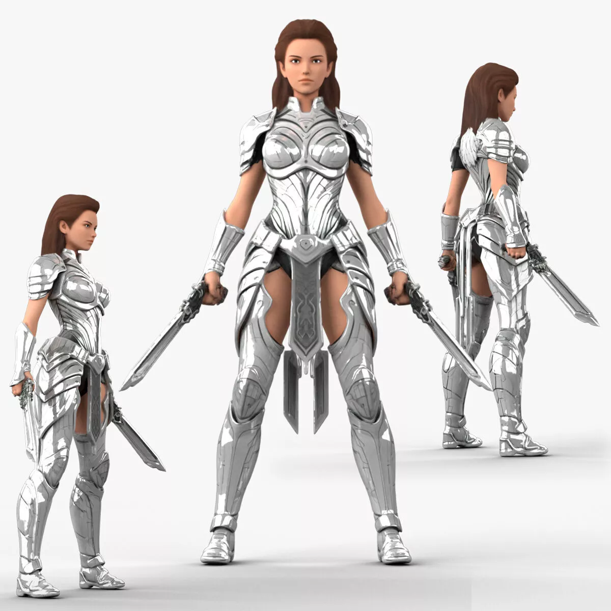 Female Warrior 3D model