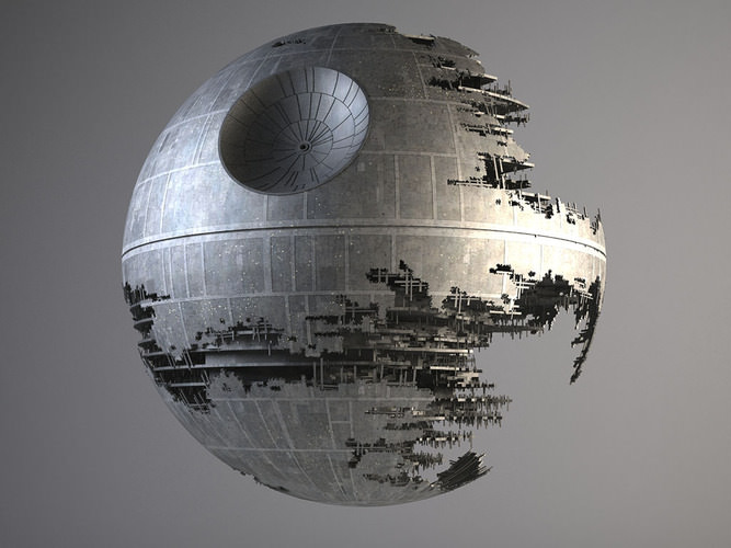 Star Wars Death Star Destroyed 3D model