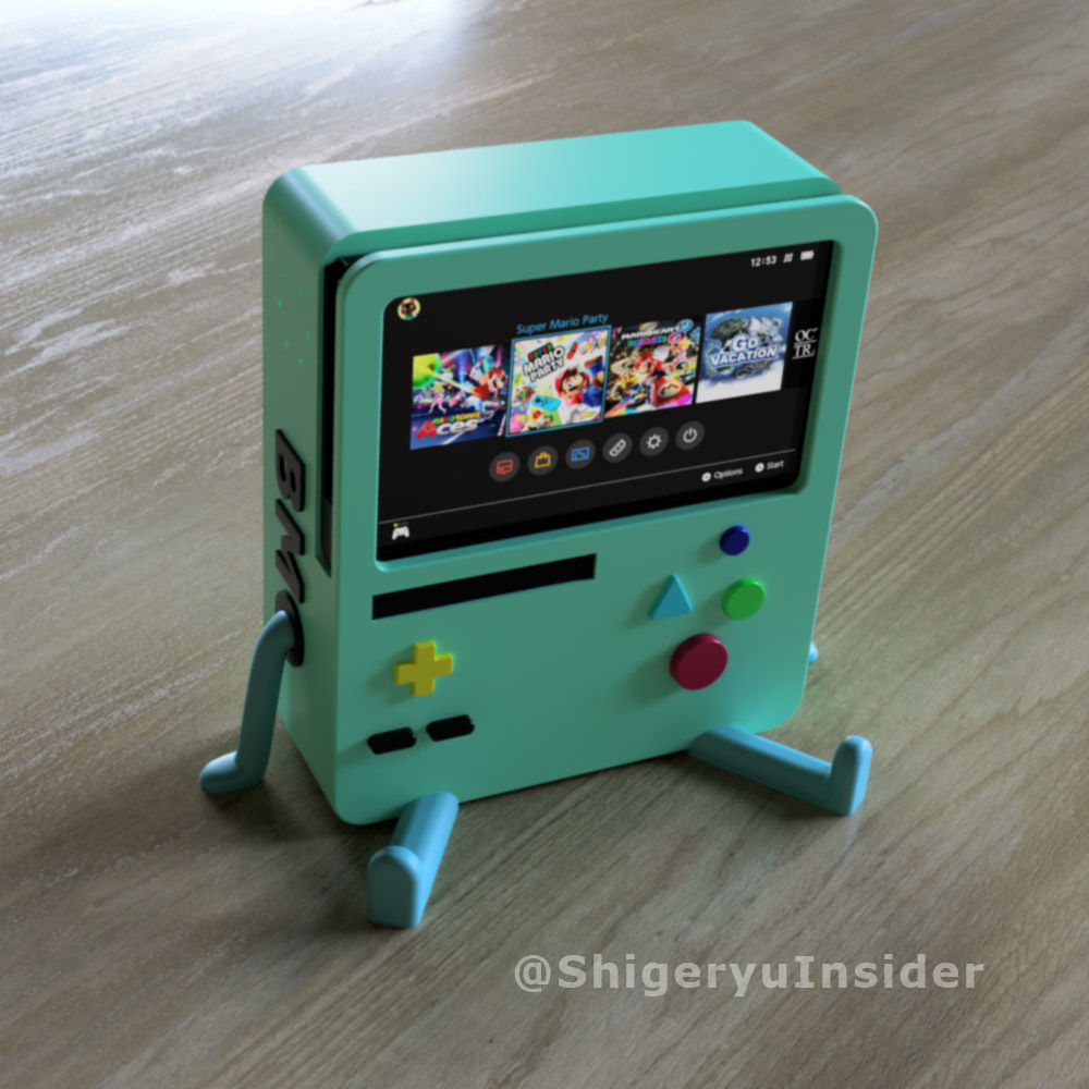 BMO Stand for Nintendo Switch 3D print model_4