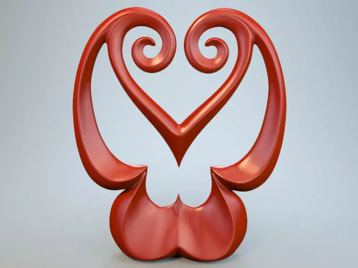 Abstract Figure m030 P 3D print model_0