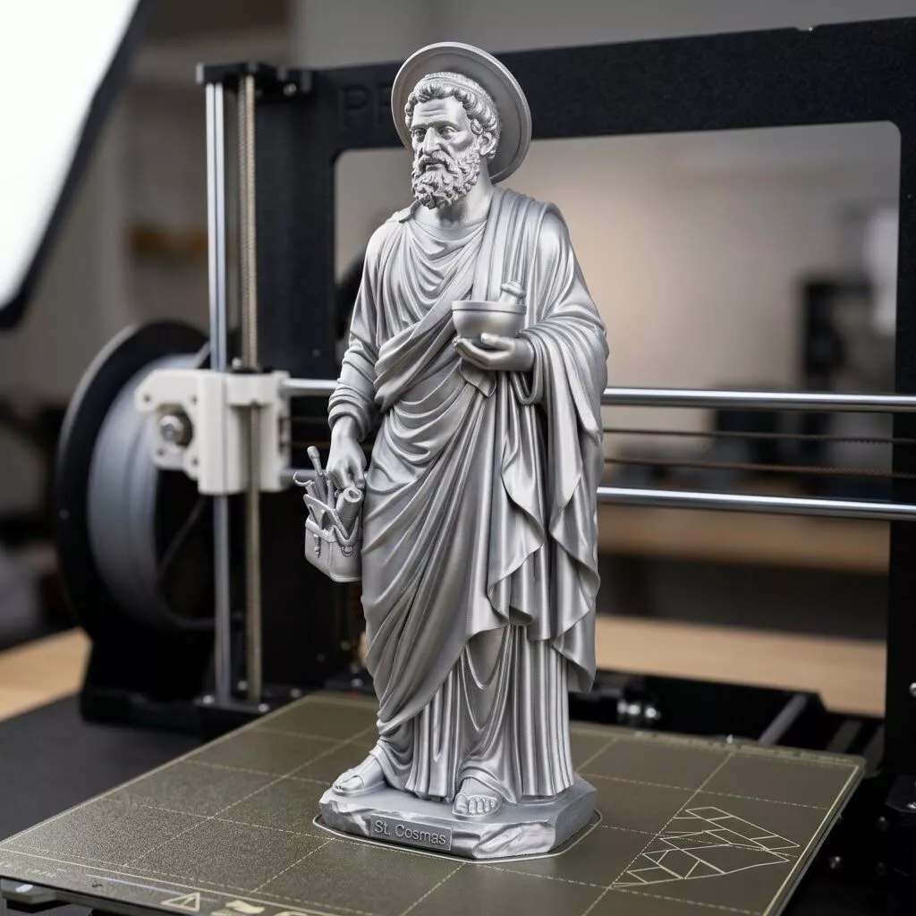 Statue of Saint Cosmas 3D print model