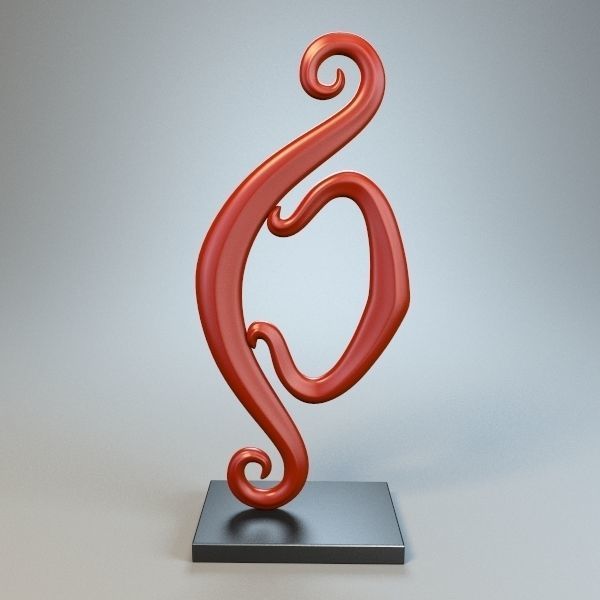 Abstract Figure m024 P 3D print model_3