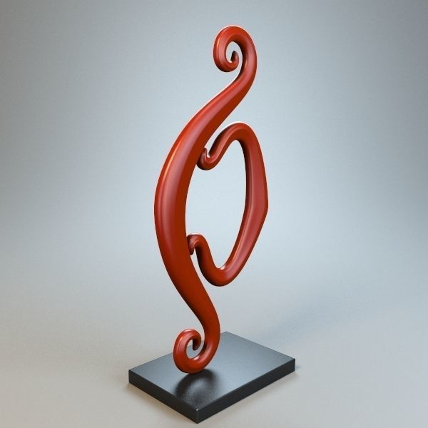 Abstract Figure m024 P 3D print model_5