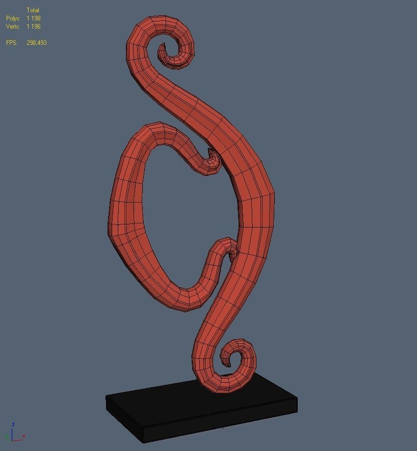 Abstract Figure m024 P 3D print model_6