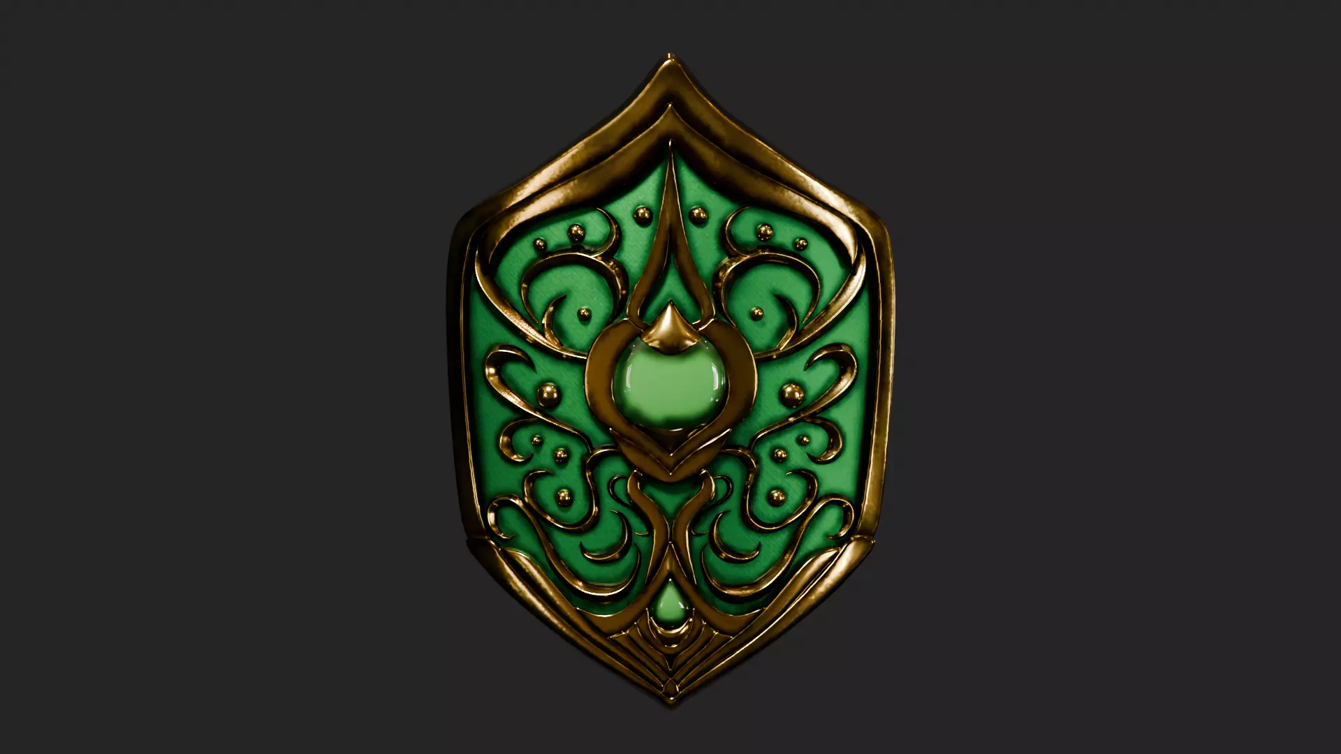 Fantasy Ornate Shield 3D model