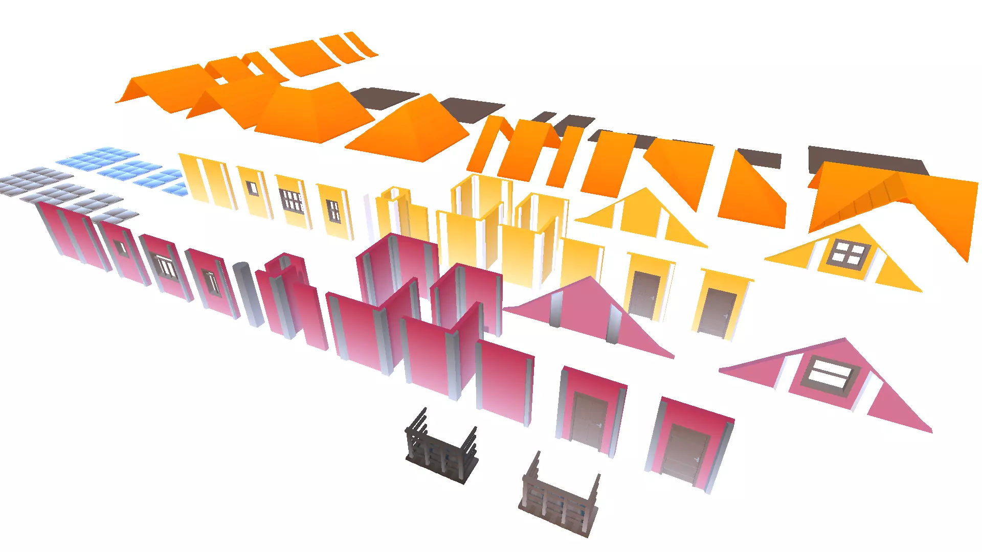 Building Pack 1 Free low-poly 3D model