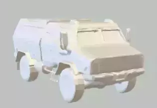 Futuristic Military Transport VX-523 3D Model  3D model 3