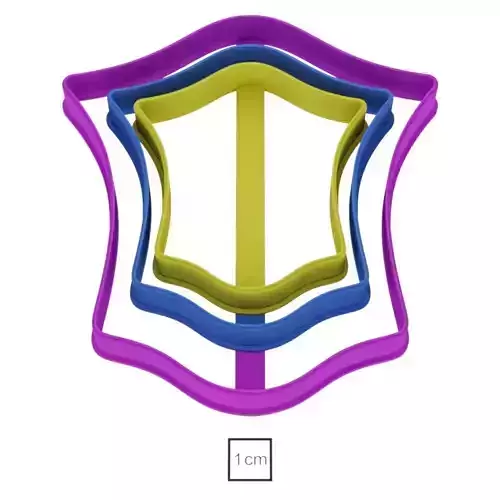 Set plate 61 cookie cutter for professional