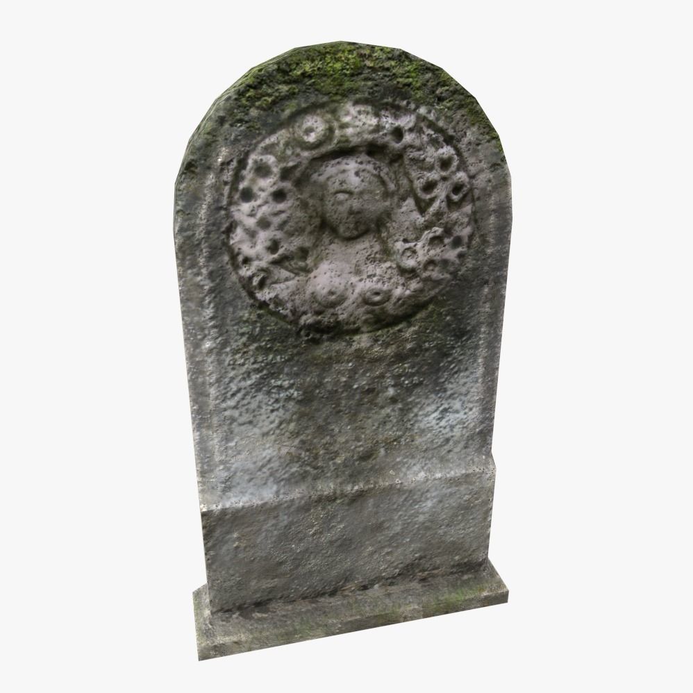 Tombstone 13 Low-poly 3D model