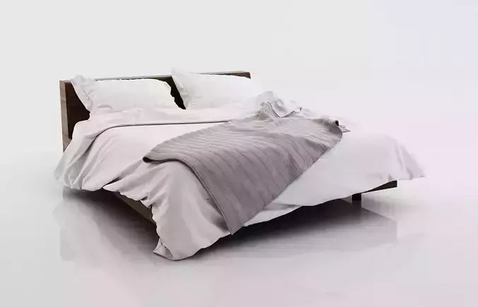 Light bed linen with pillows