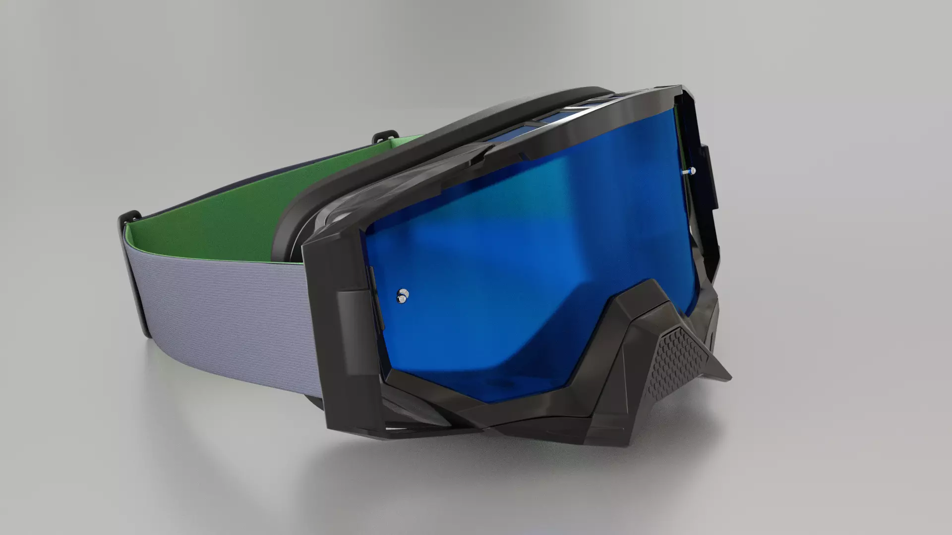 Dirt Bike Motocross Goggles 3D Model - Highly Customizable 3D model