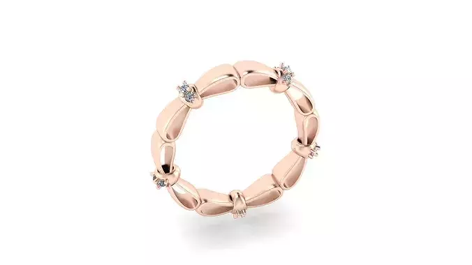 bow tie eternity high jewelry ring size 58