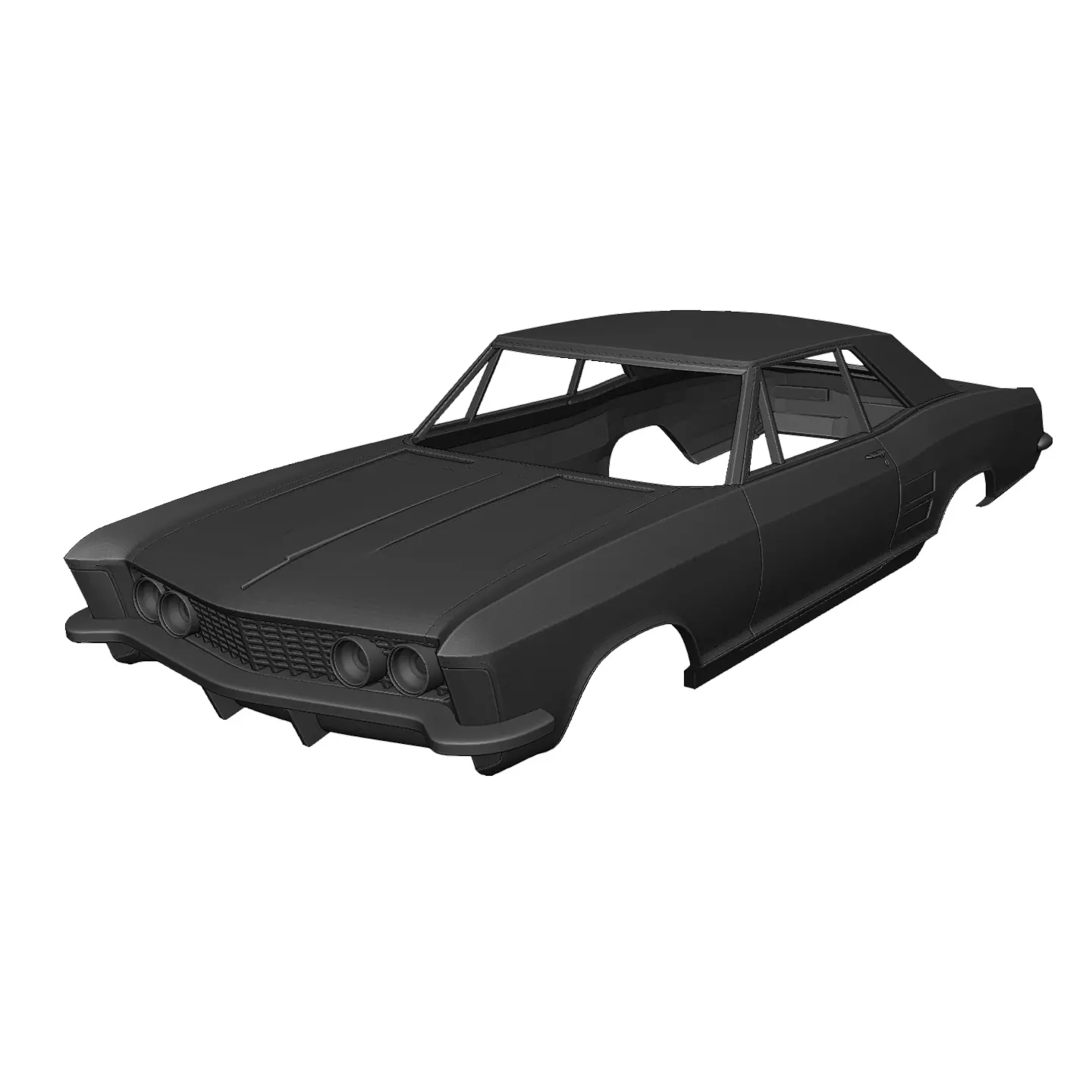 1963 Buick Riviera Body 3D print model