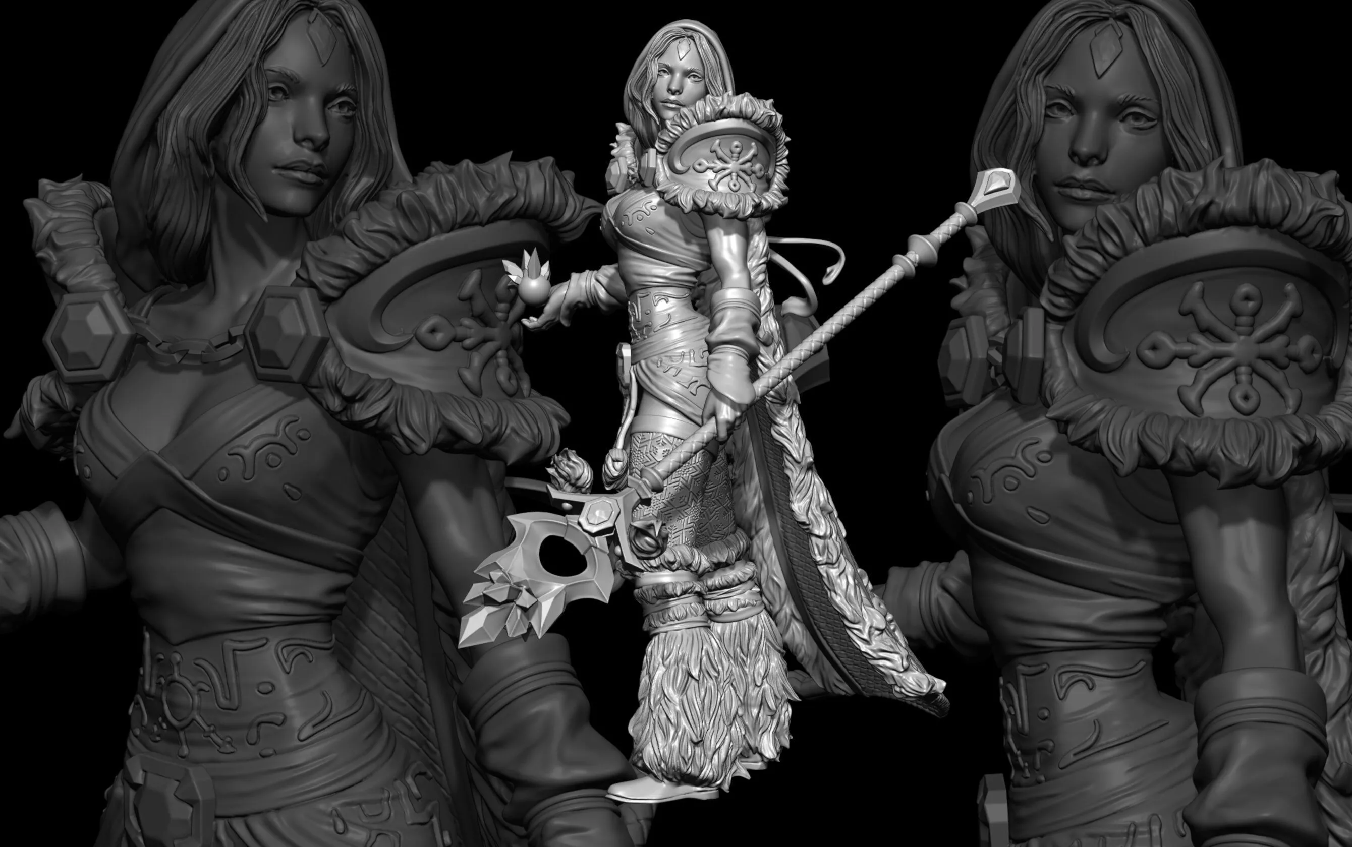 Dota 2 Crystal Maiden 3D print model