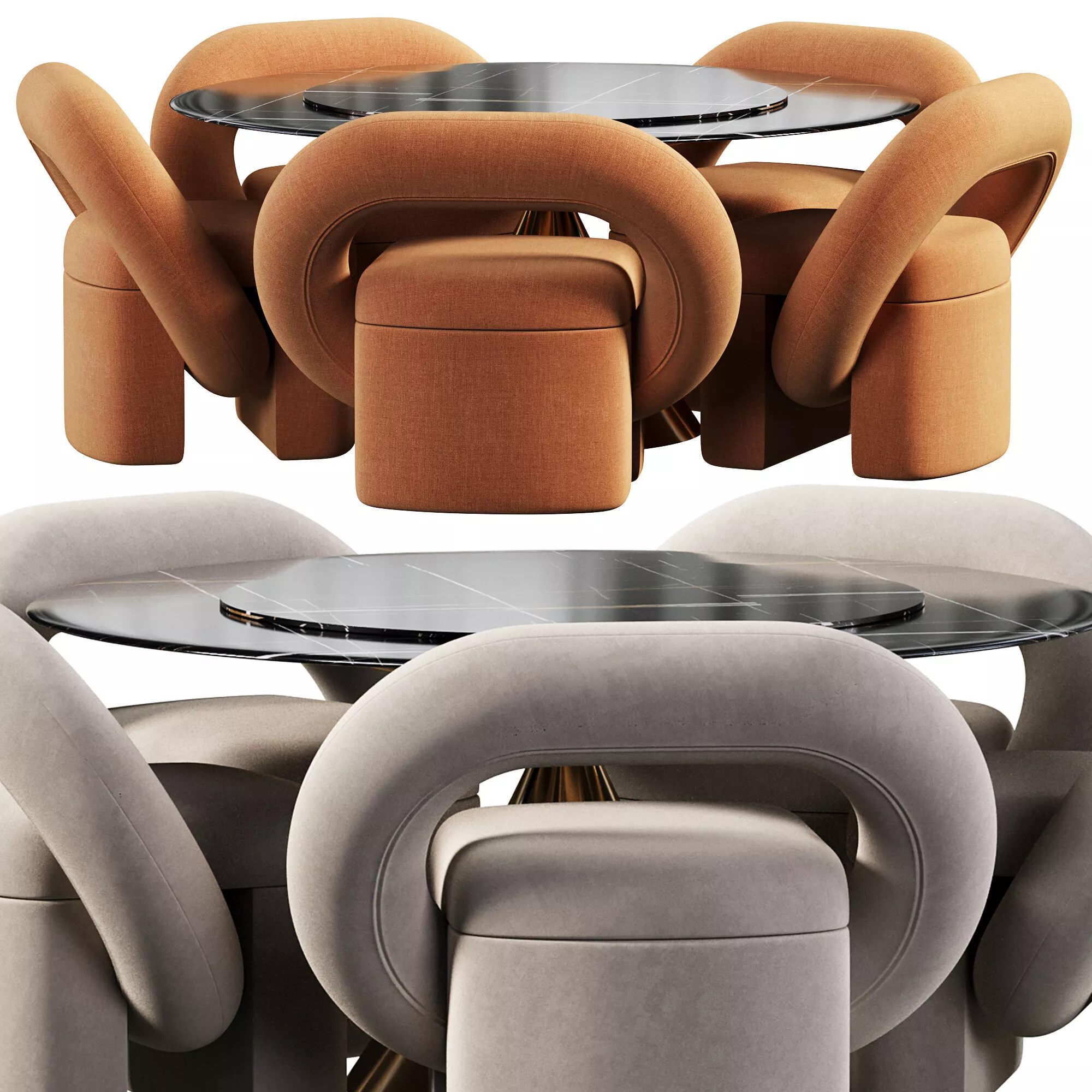 Play chair and Clay table 3D model