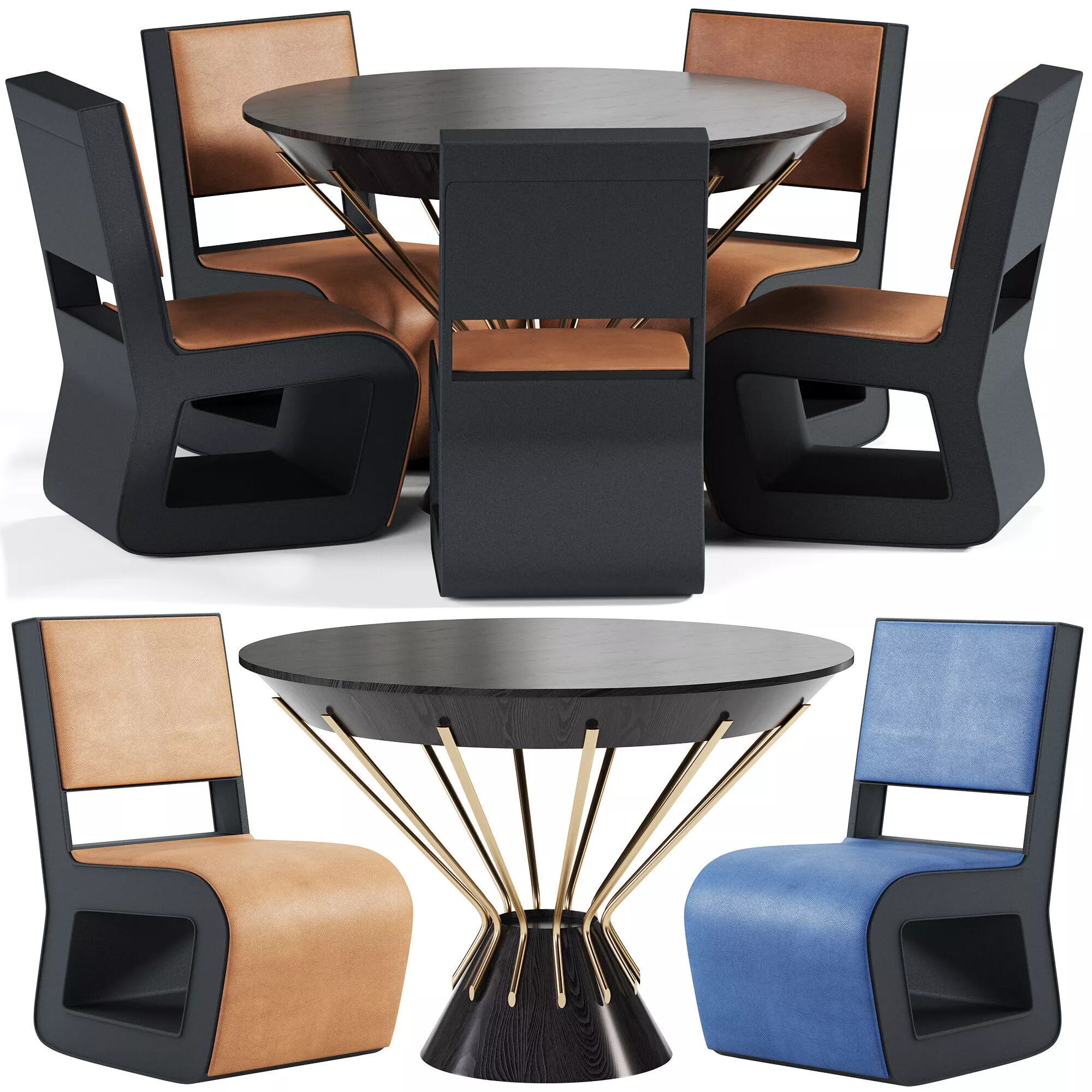 Migarden chair and Tempo Table 3D model