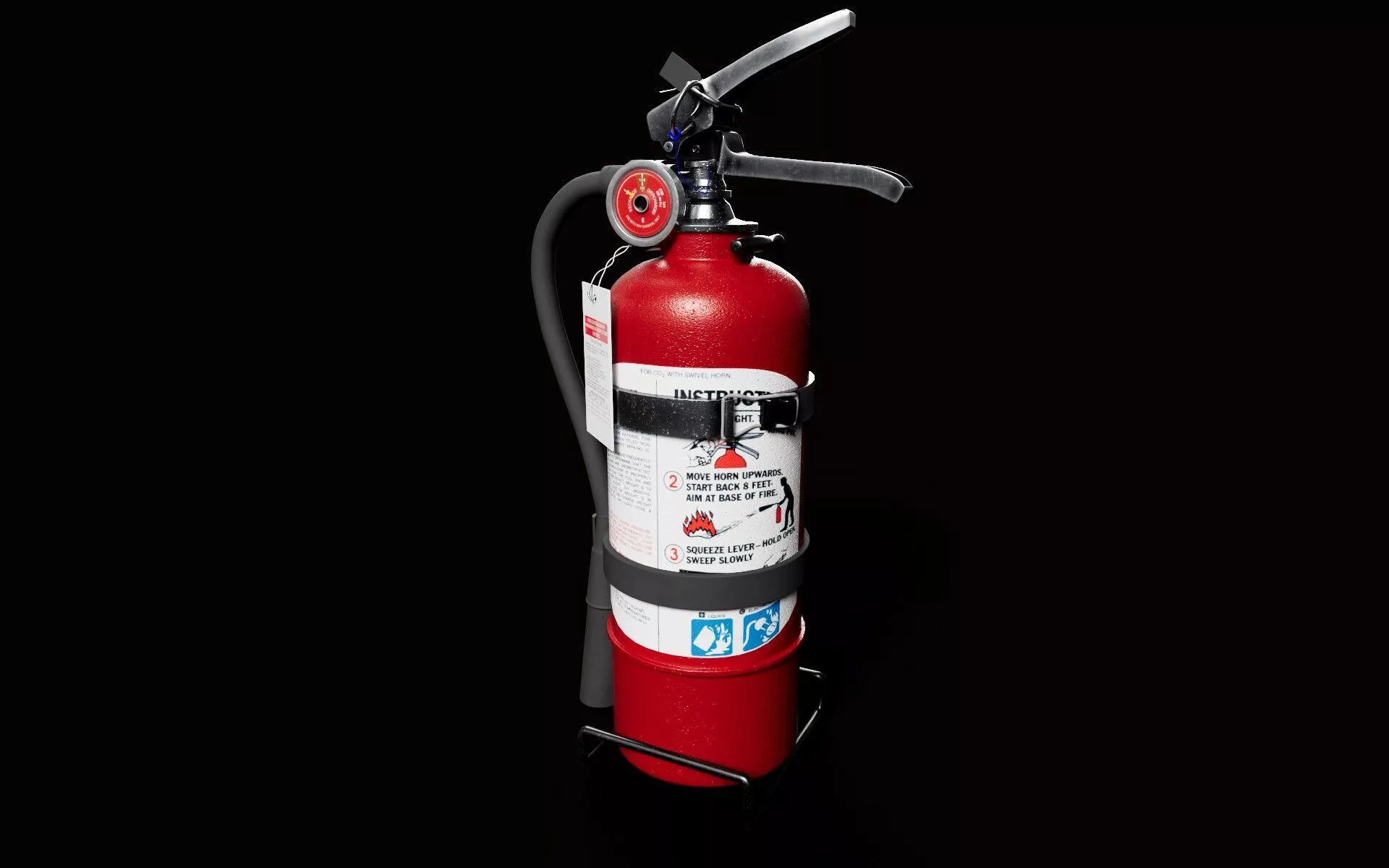 Fire Extinguisher Low-poly 3D model