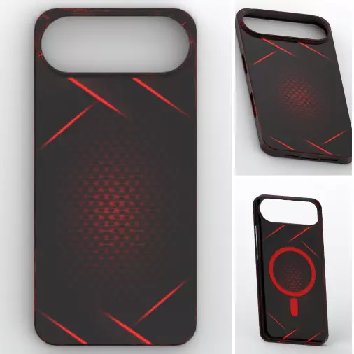 iPhone 17 Air MagSafe Cyberpunk Slash Case 3D print model