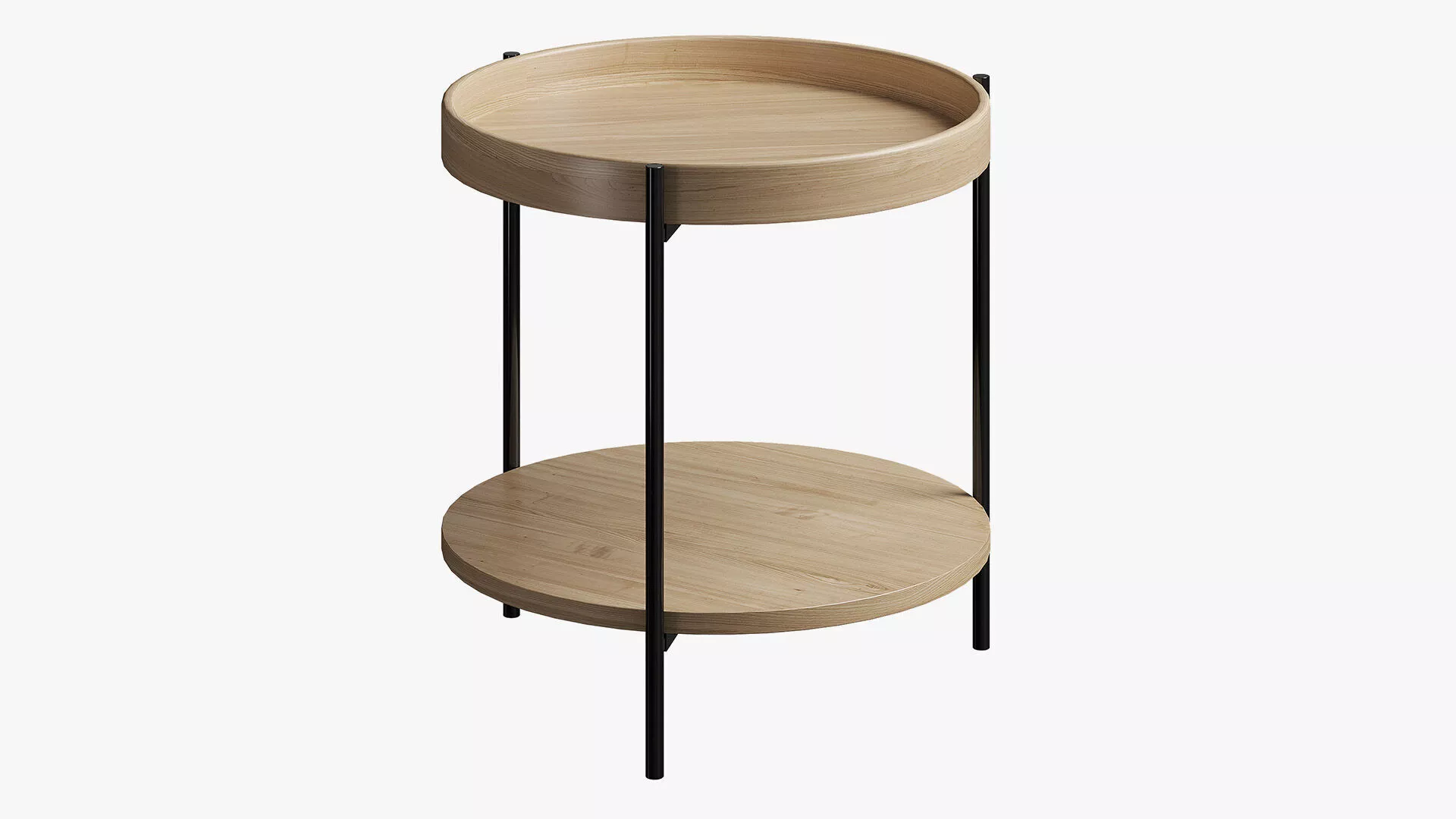 Wooden Side Table Renee 3D model