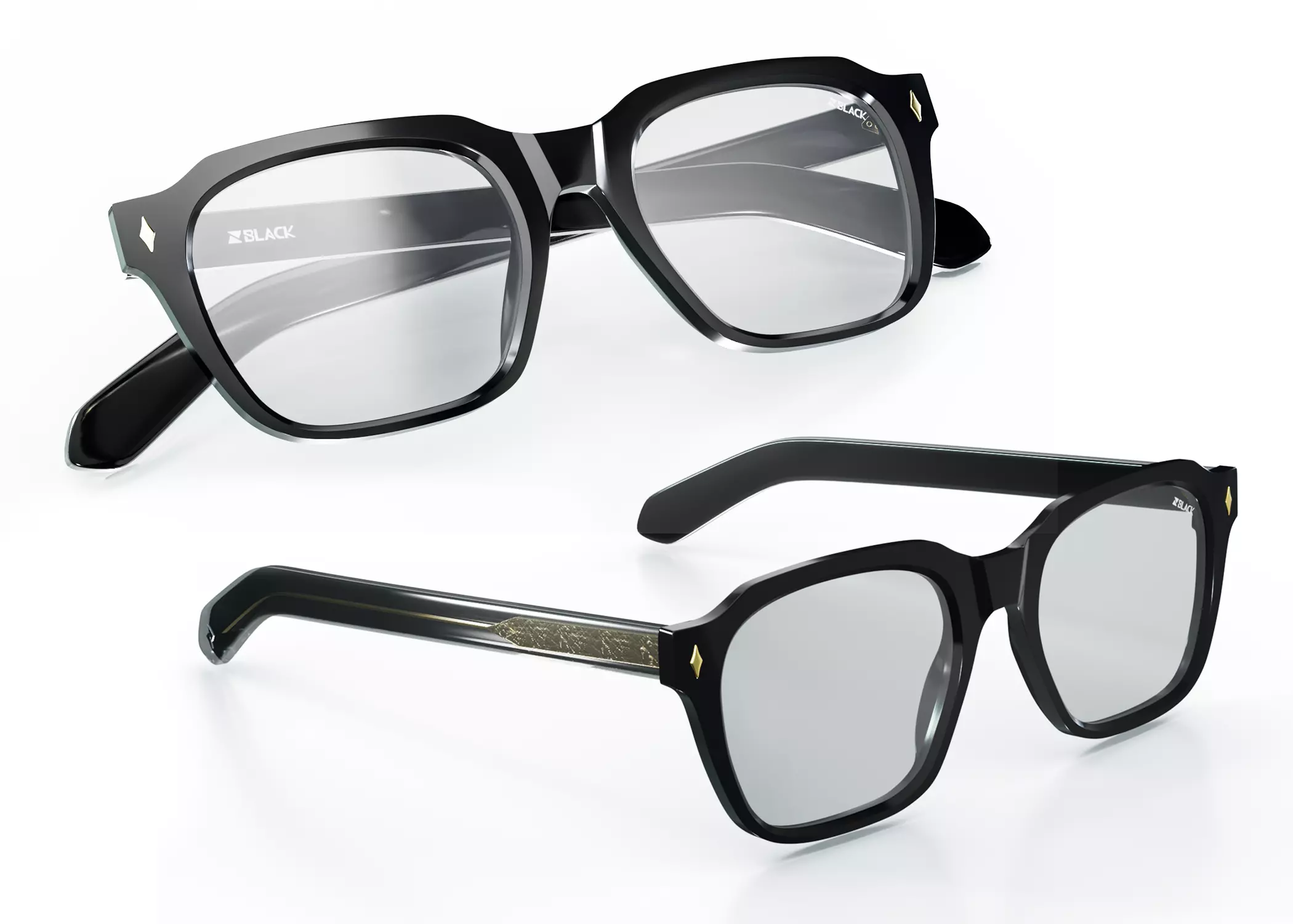 Modern Sunglasses 3D Model 3D model
