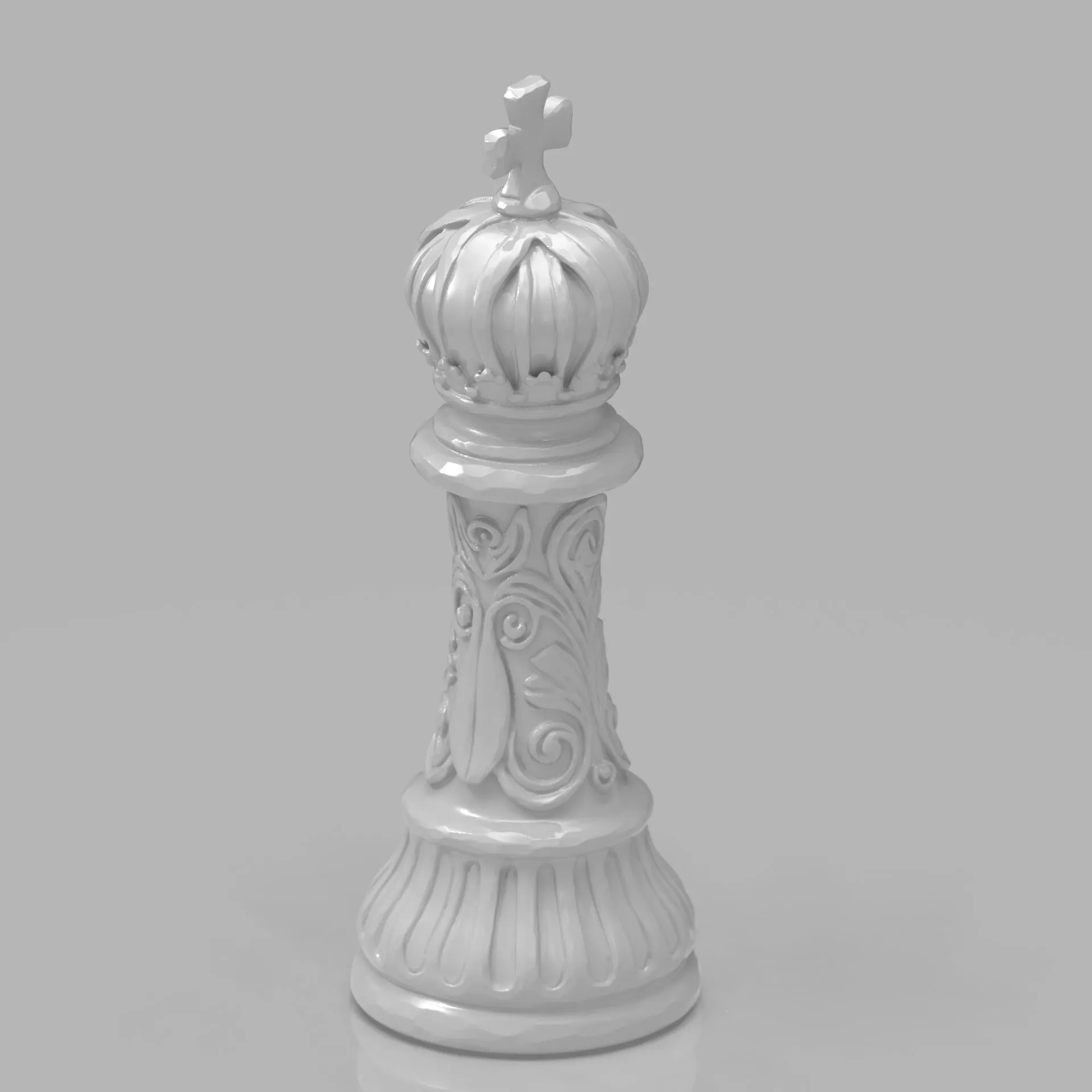 Imperial Ornamental Chess King 3D print model