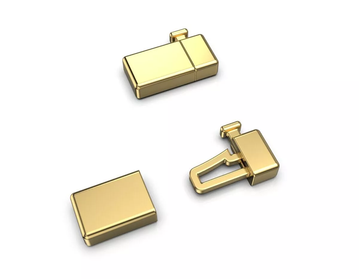 Bracelet clasp lock box 01 3D print model