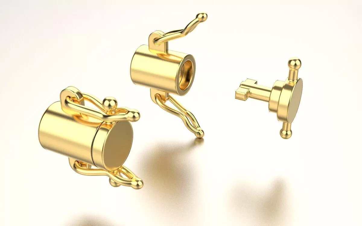 Bracelet lock clasp 3D print model
