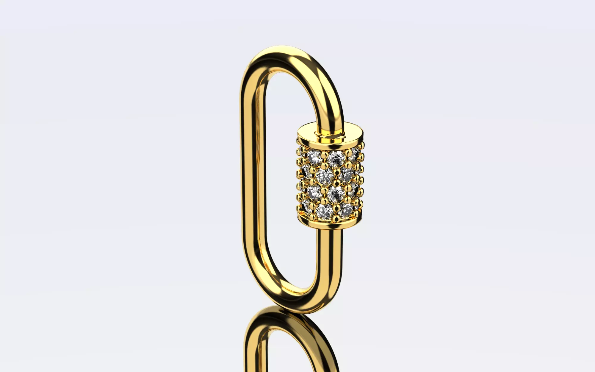 Carabine lock pendant 3D print model