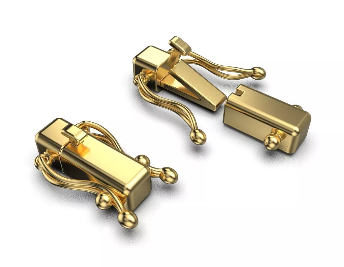 Bracelet clasp lock box 03 3D print model