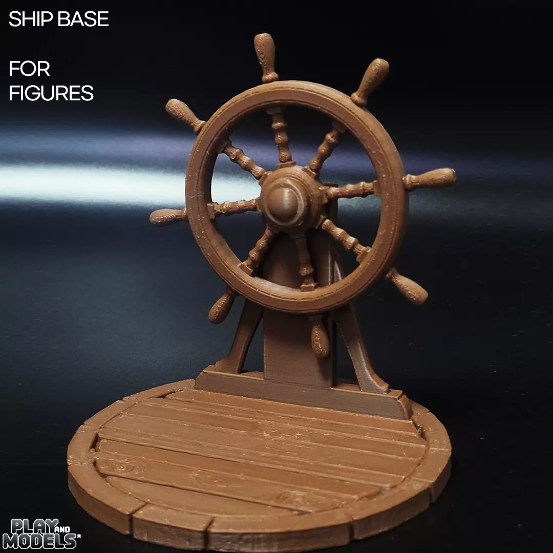 SHIP BASE - SMALL VERSION STAND PIRATE ONE PIECE ADVENTURE Free 3D print model