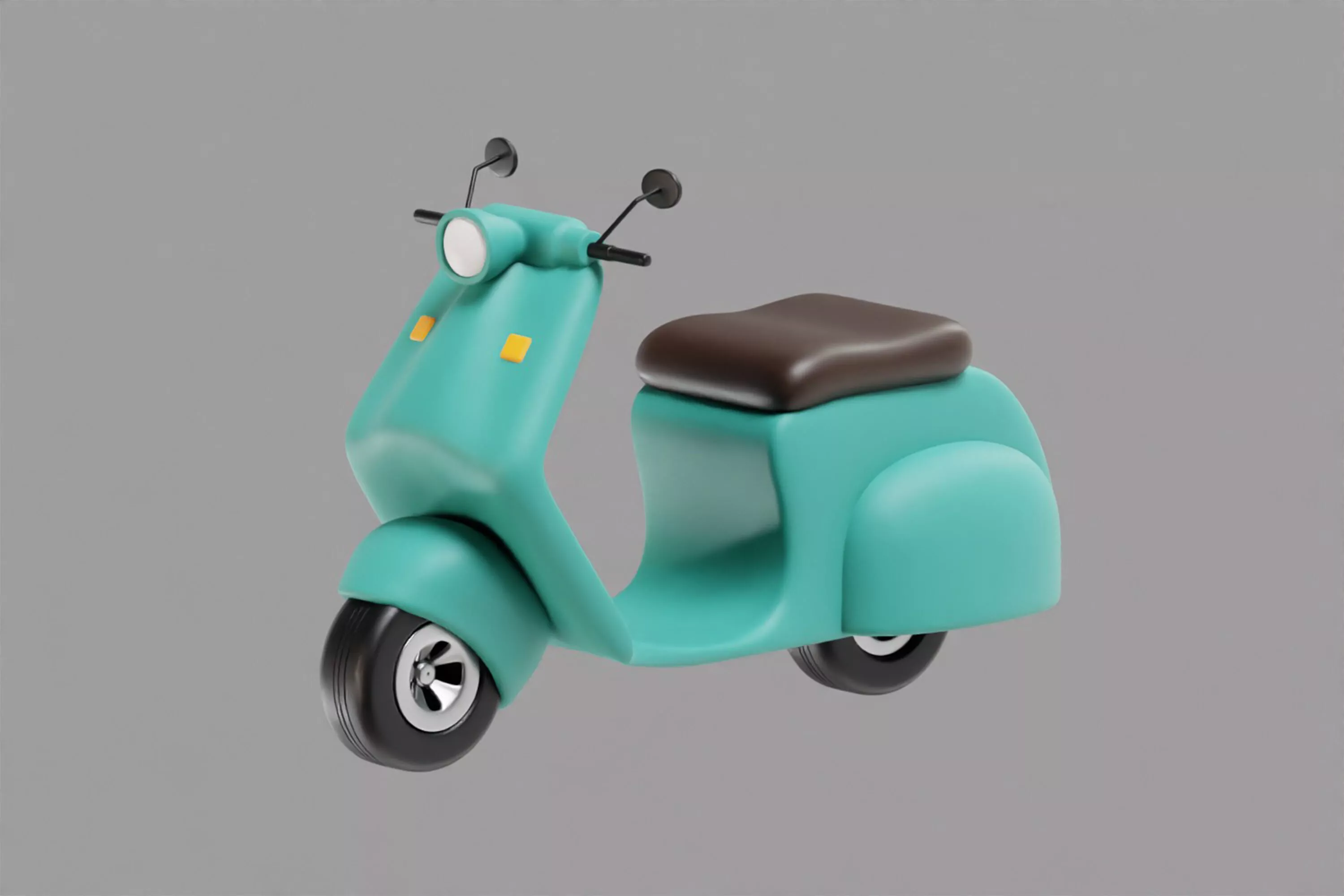 Scooter Low-poly 3D model