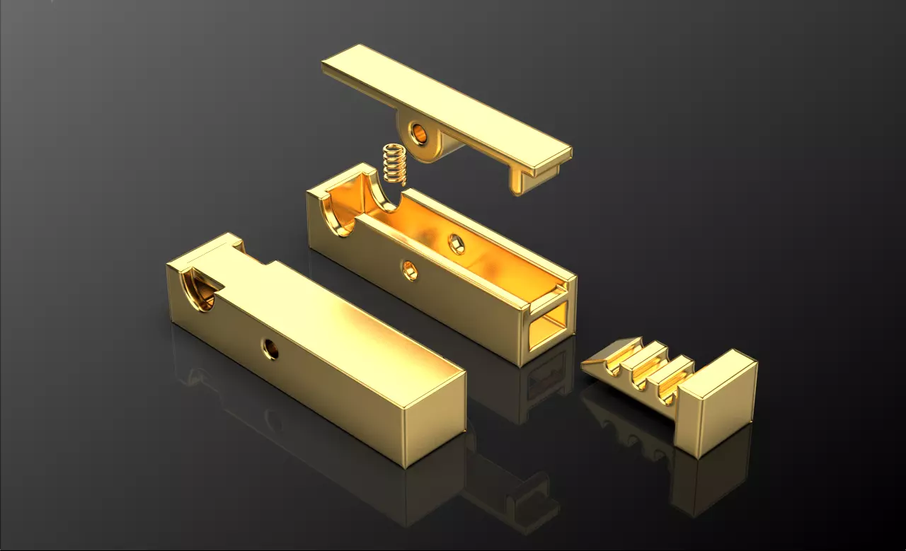 Bracelet clasp lock box 06 3D print model