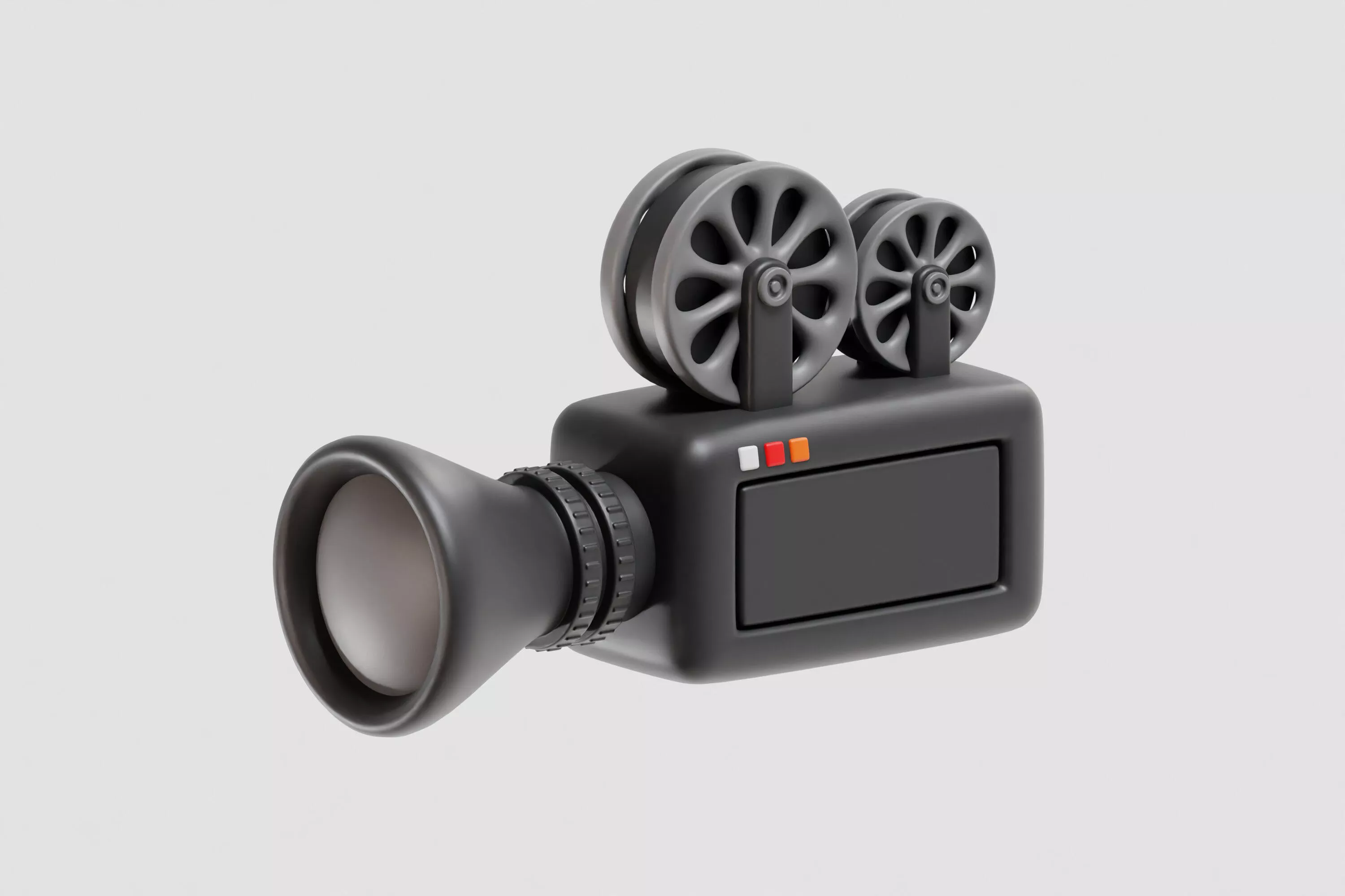 Film Camera Low-poly 3D model