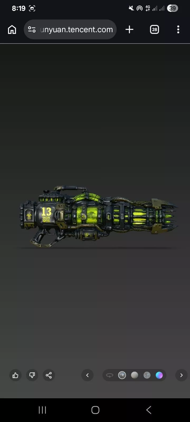 Venom Strike Gun 3D model