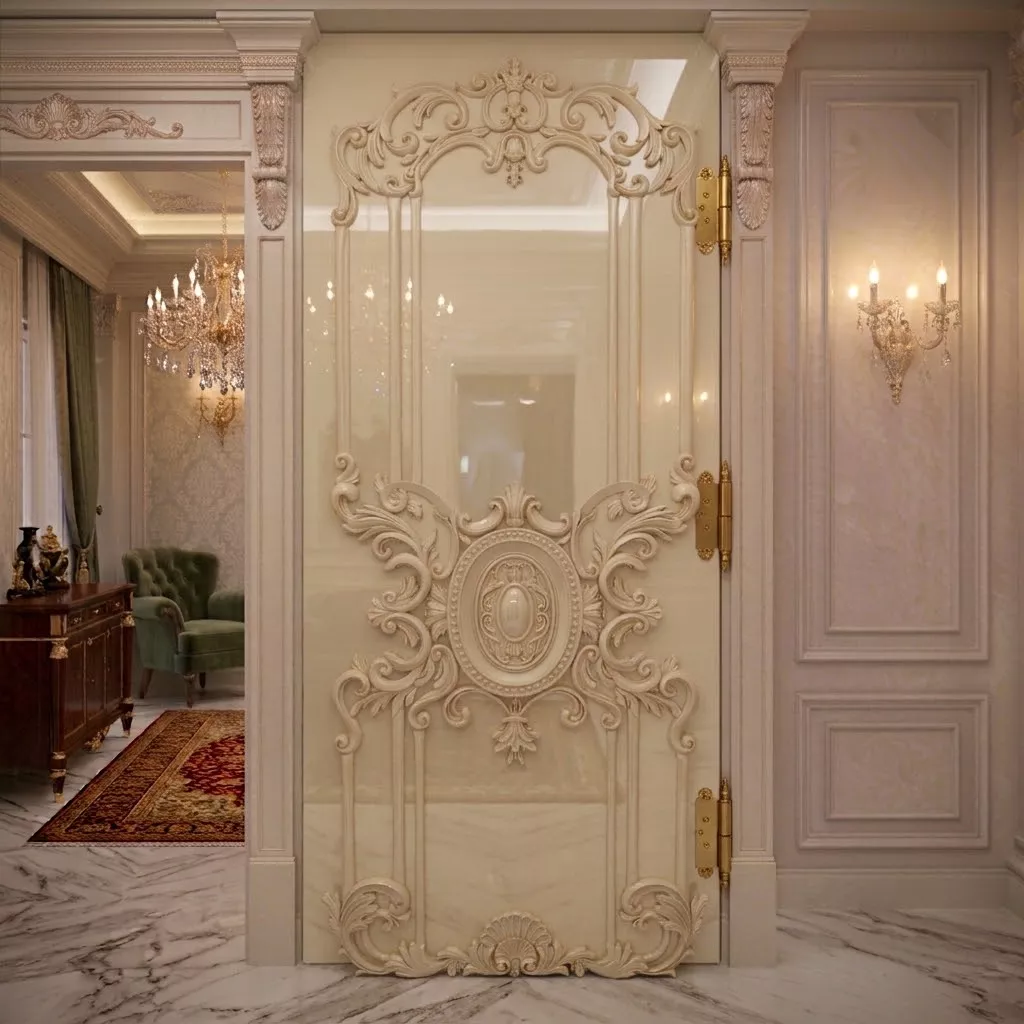 Classic Baroque Door 3D Relief RLF File for ArtCAM - 173x72 cm 3D model