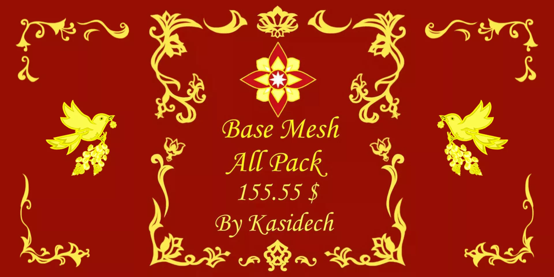 All Bundle Base Mesh Stylized 8 Model 3D model