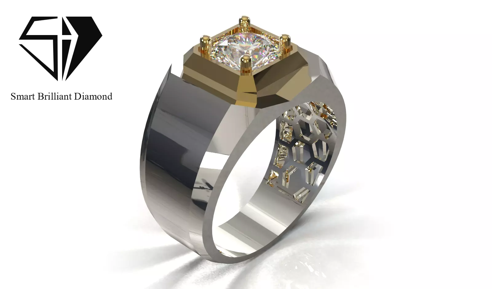 Fully 3D file ready to build and cast printable ring mr0376 3D print model