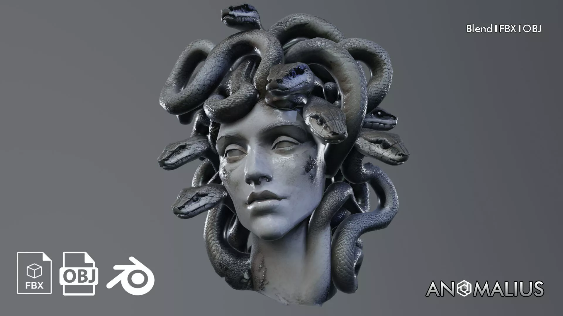 medusa head 3D model