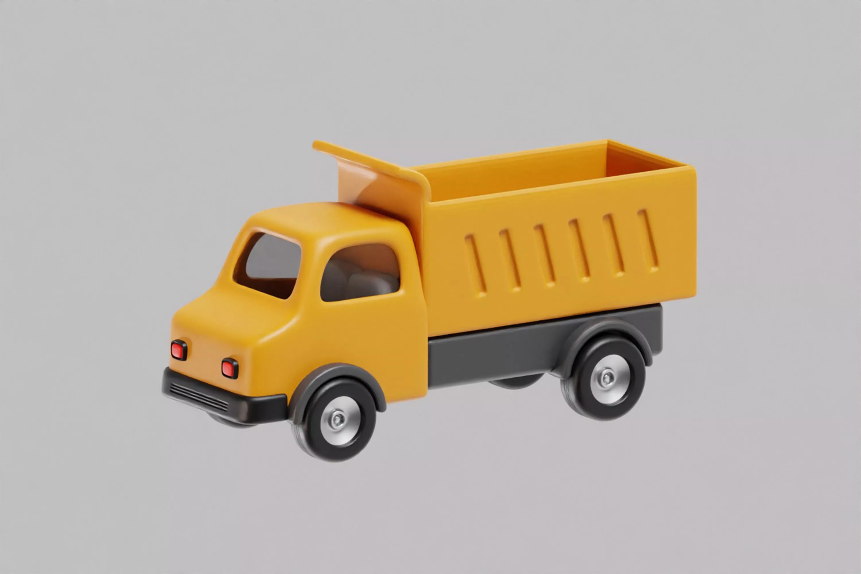 Dump Truck Low-poly 3D model