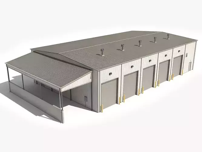 Industrial Building 65 Game Ready PBR