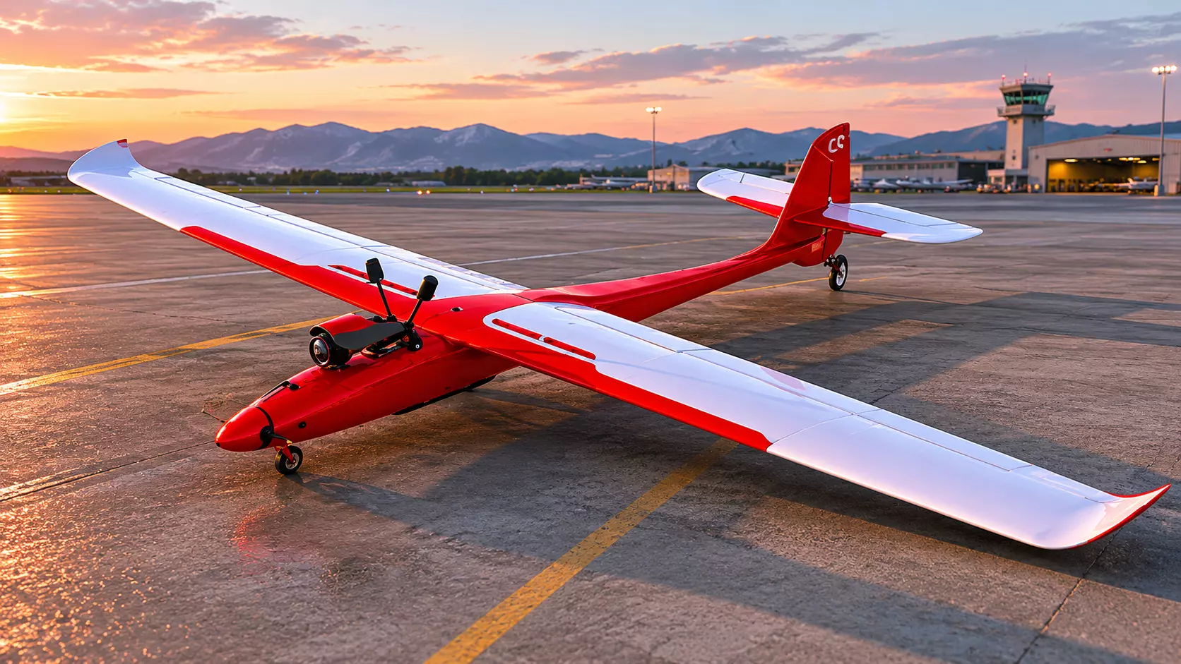 STL file RC FPV glider 3D print model