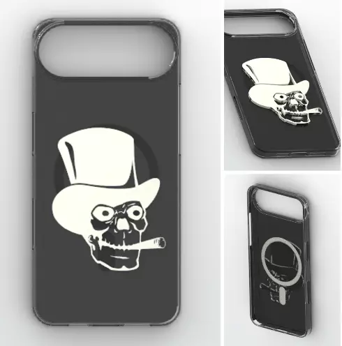 Gentleman Skull Air Case 3D print model