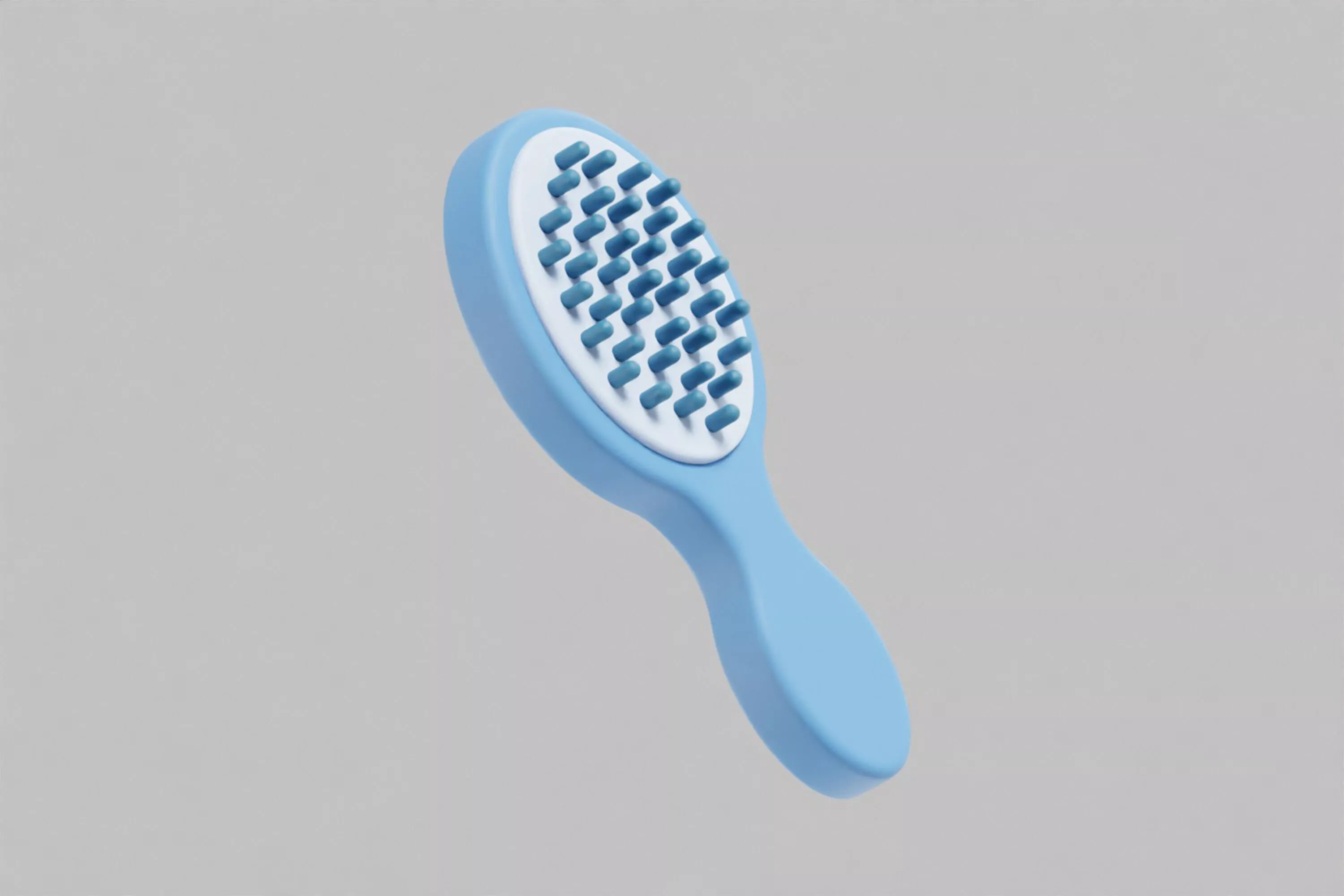 Hair brush Low-poly 3D model