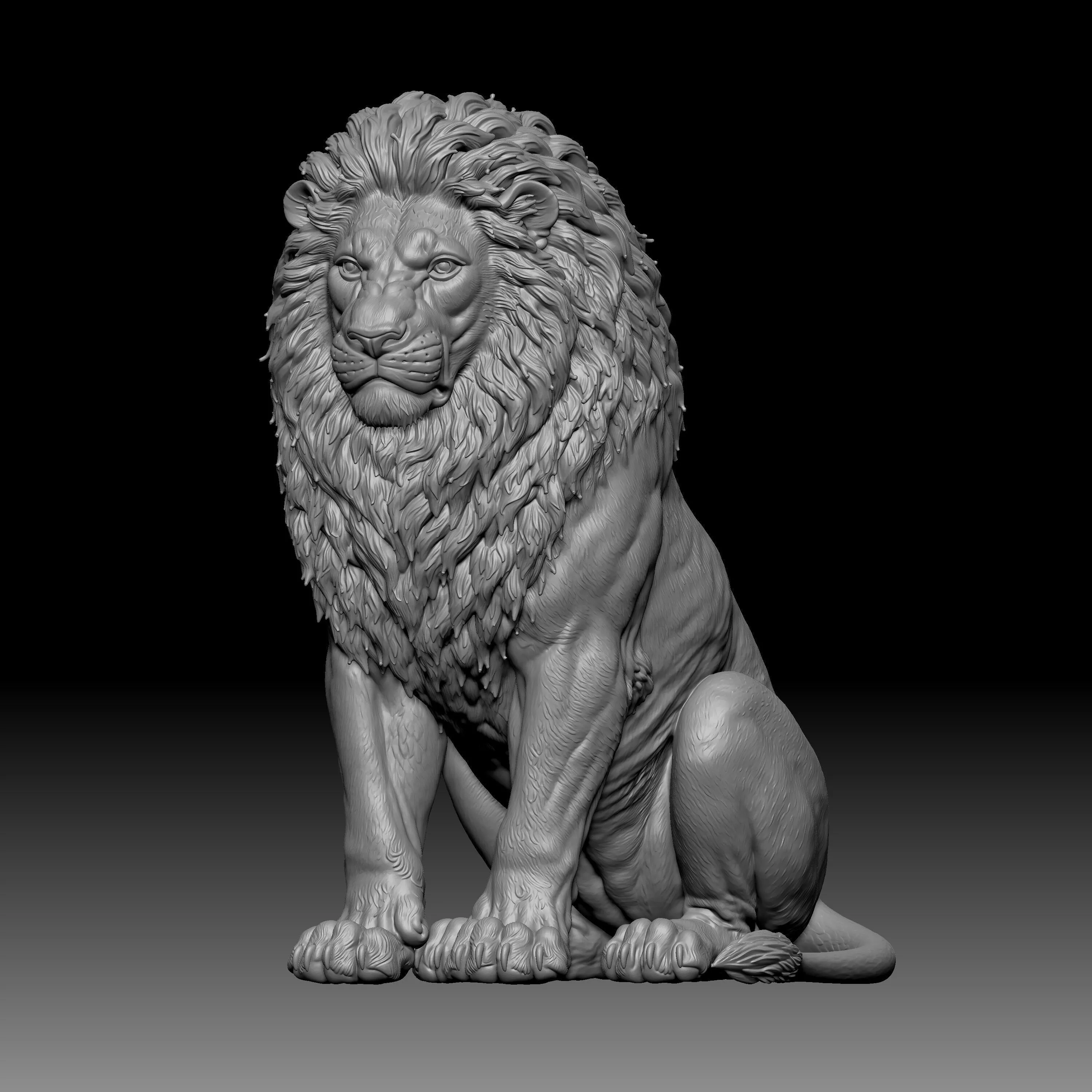 African lion 3D print model