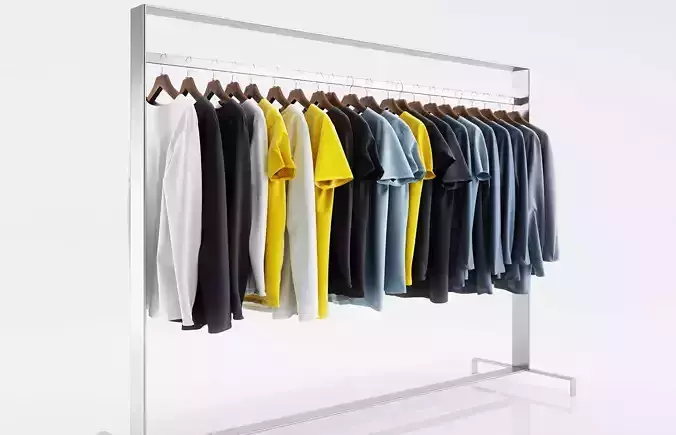 T-shirts for men 3D model