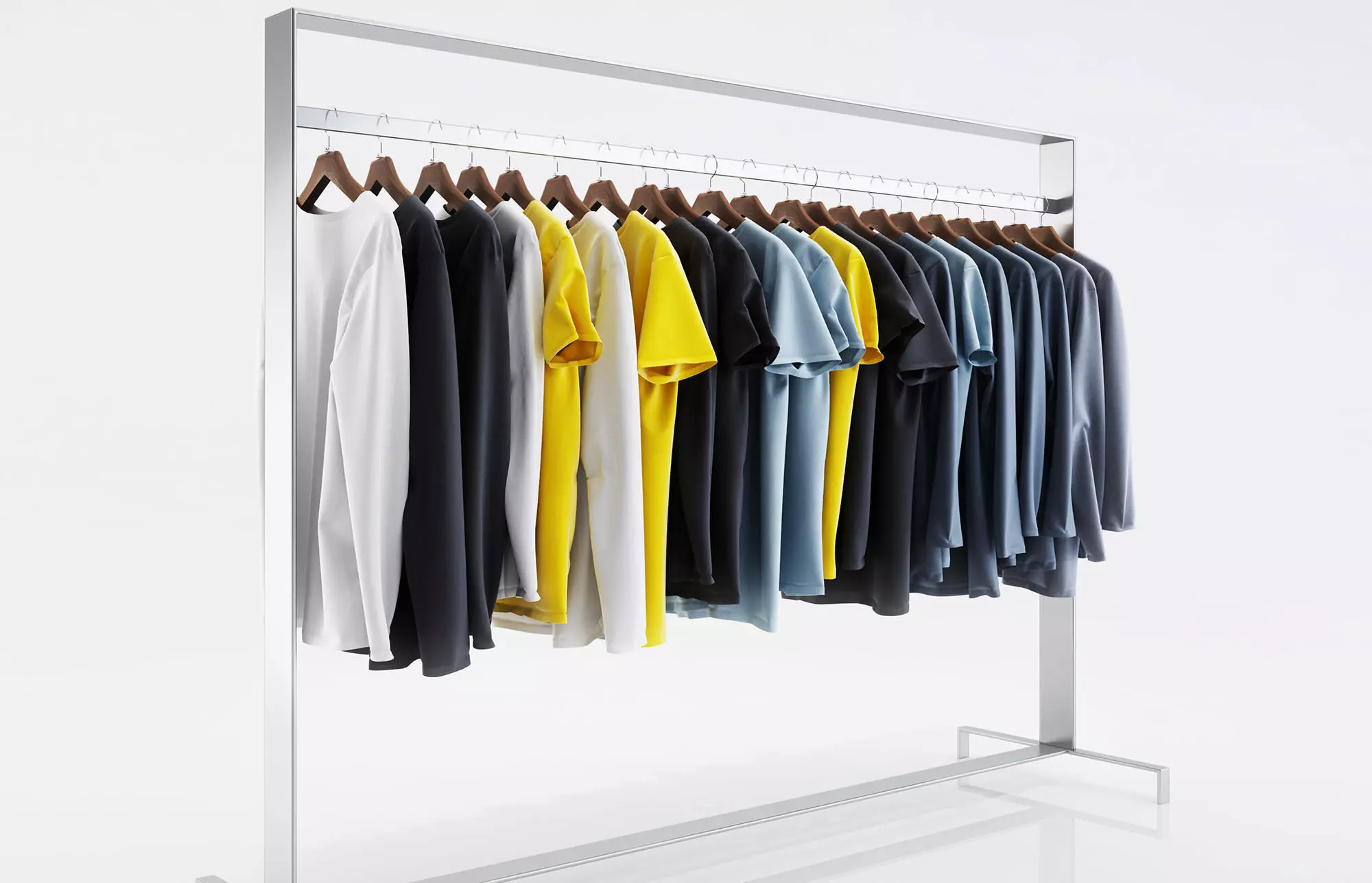 T-shirts for men 3D model_0