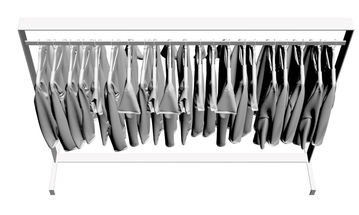 T-shirts for men 3D model_3