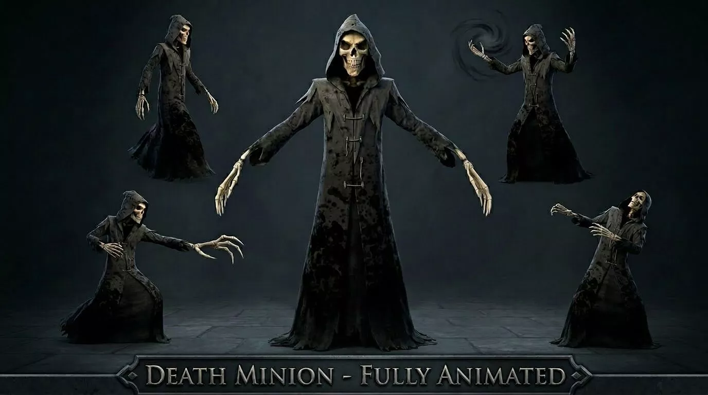 Death Minion - Fully Animated 3D Character Low-poly 3D model