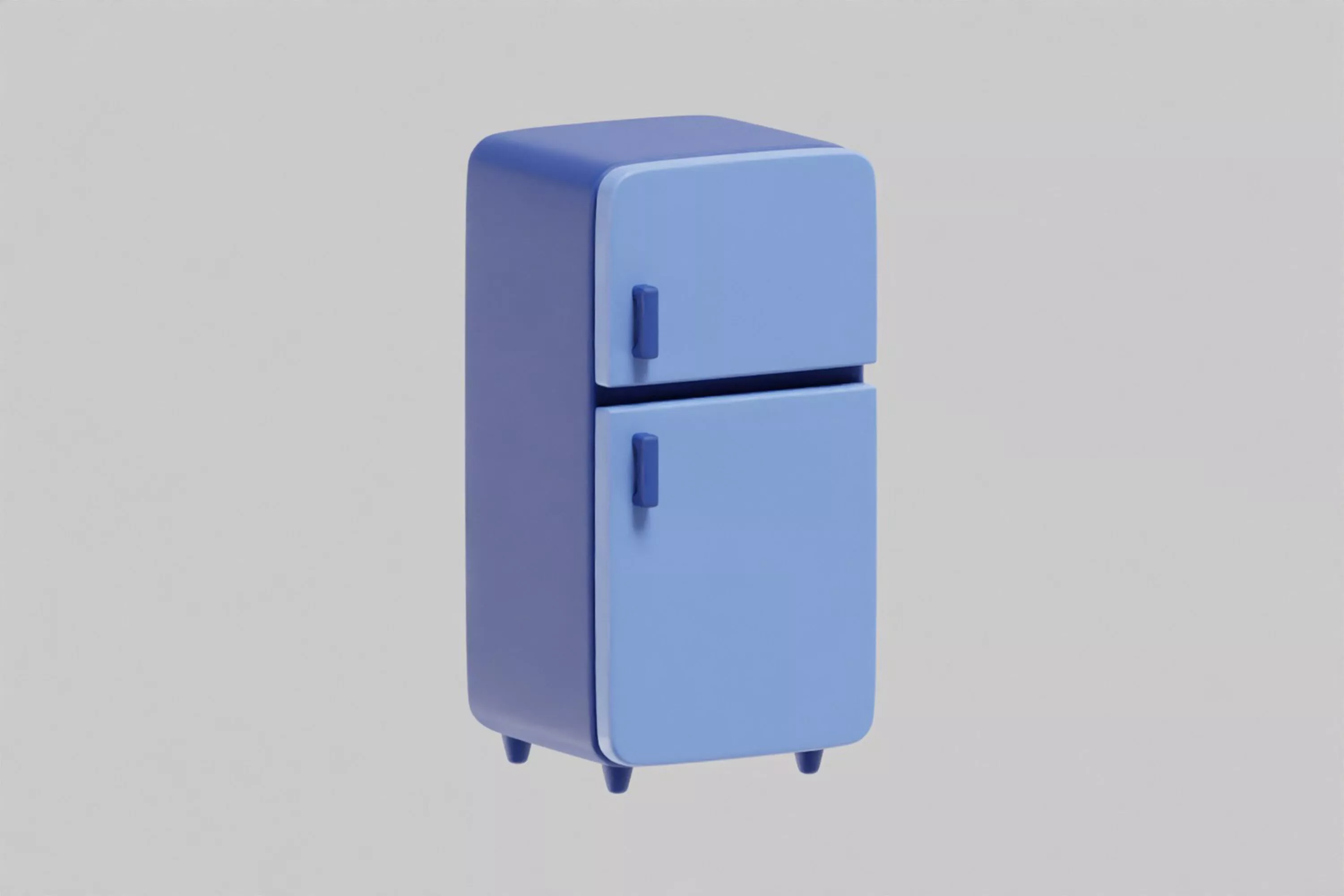 Refrigerator Low-poly 3D model