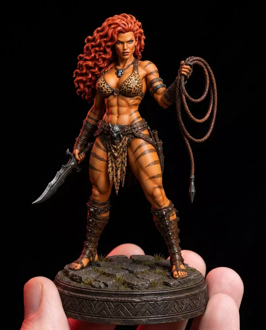 Apex Huntress - Feline Amazon STL 3D print model